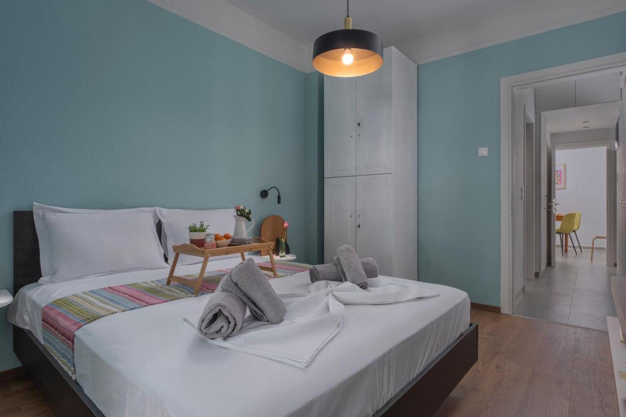 Estia Thessaloniki Apartment, Cozy, Spacious, Sunny, 2 Rooms-5 Beds Buitenkant foto