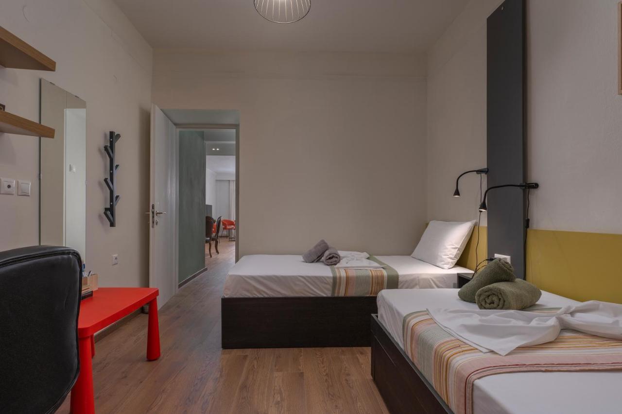 Estia Thessaloniki Apartment, Cozy, Spacious, Sunny, 2 Rooms-5 Beds Buitenkant foto