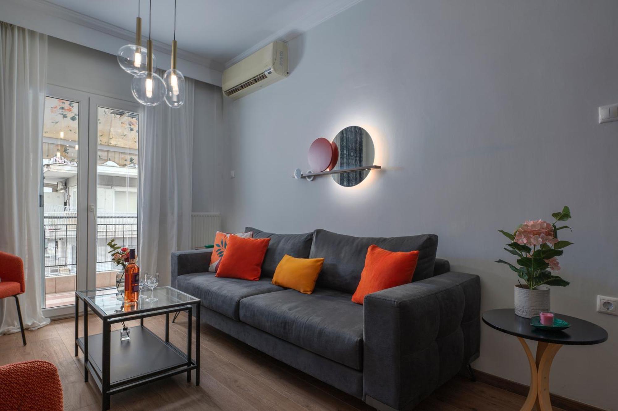 Estia Thessaloniki Apartment, Cozy, Spacious, Sunny, 2 Rooms-5 Beds Buitenkant foto