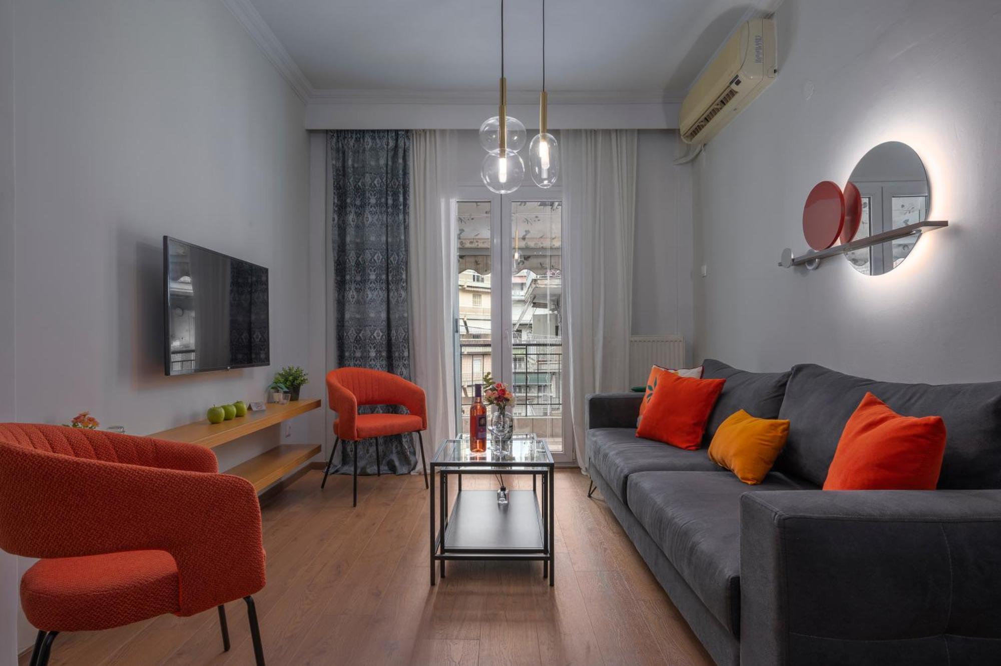 Estia Thessaloniki Apartment, Cozy, Spacious, Sunny, 2 Rooms-5 Beds Buitenkant foto